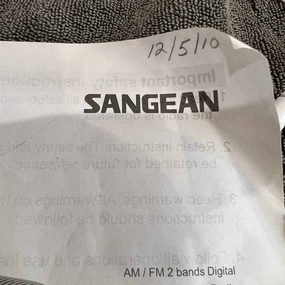 Sangean Atomic Clock Radio Humane Wake System Tested